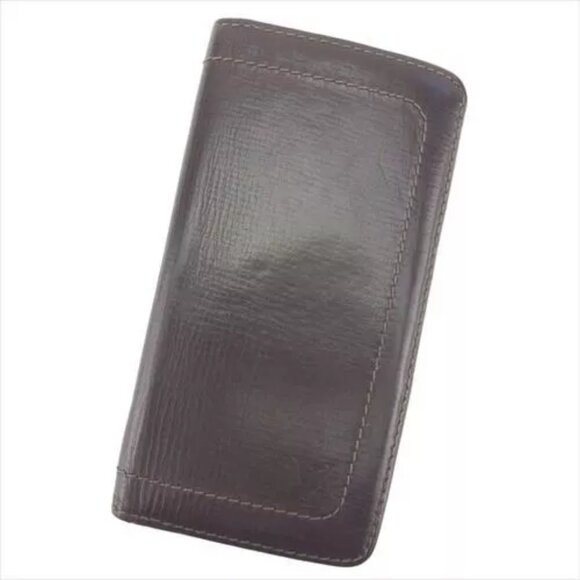 Louis Vuitton Long Wallet leather Brown Woman unisex Authentic Used T8127 - Picture 1 of 8